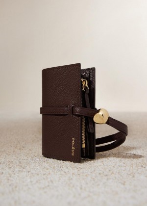 Polene Kayé Card Holder Hnědé | CZ_P66340