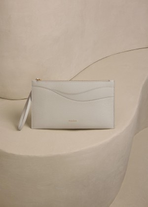 Polene Sierra Pouch Bílé | CZ_P63571