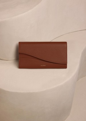 Polene Sierra Wallet Hnědé | CZ_P55077