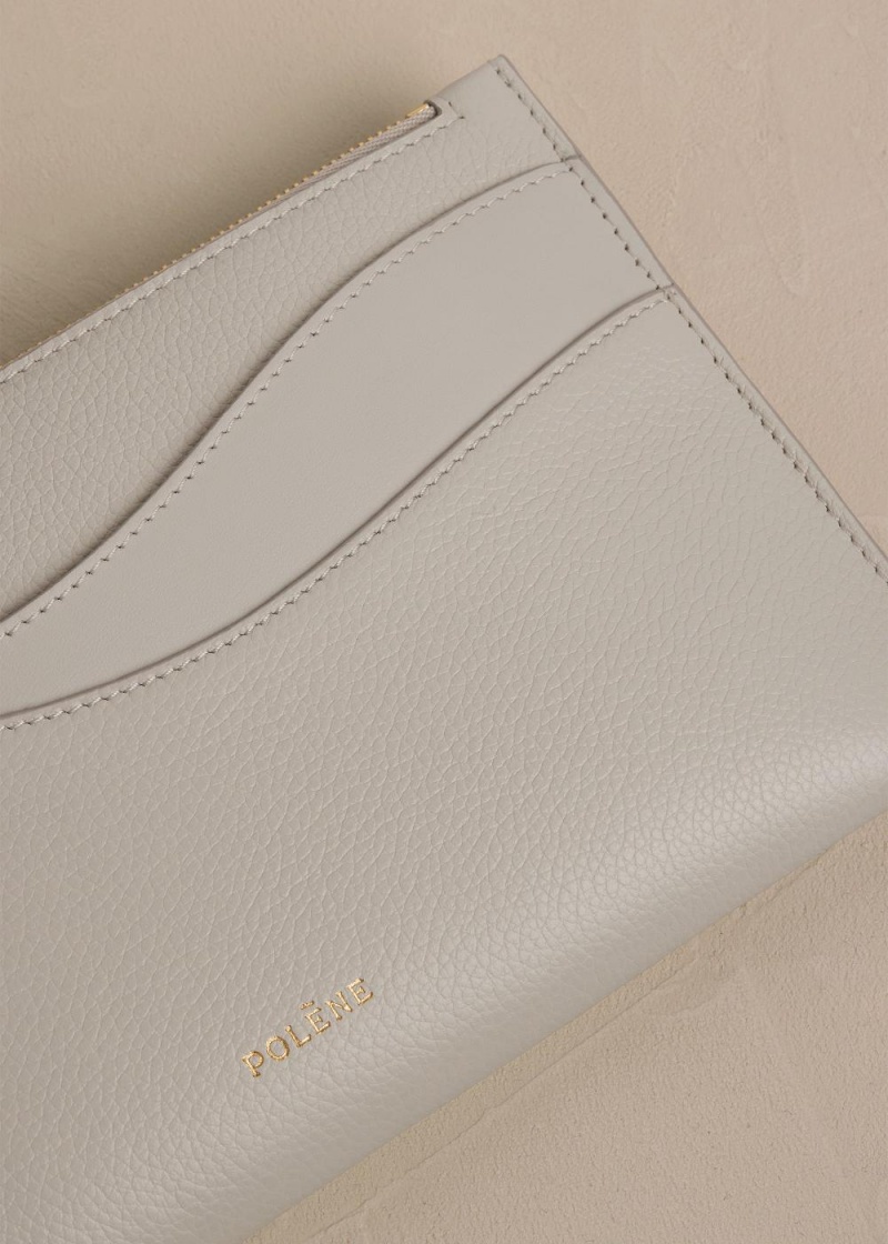 Polene Sierra Pouch Bílé | CZ_P63571