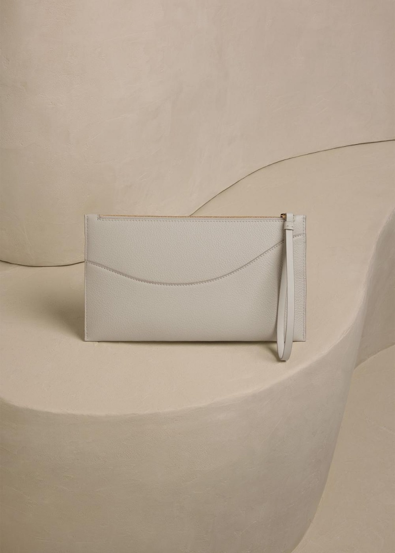 Polene Sierra Pouch Bílé | CZ_P63571