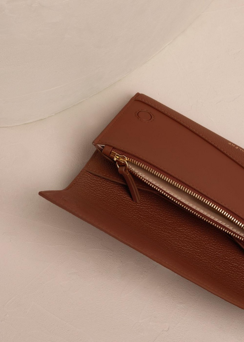 Polene Sierra Wallet Hnědé | CZ_P55077